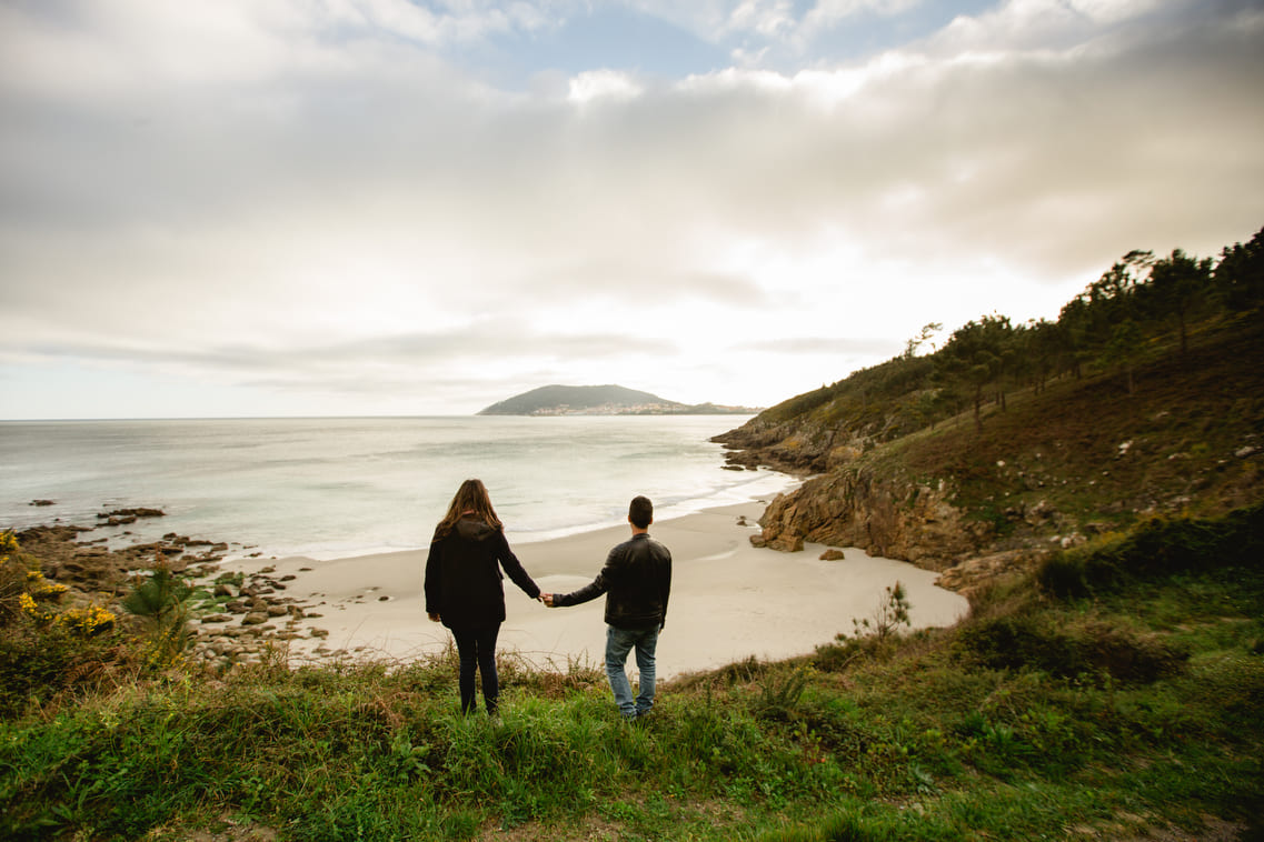 Sesión de fotos de pareja preboda en Galicia